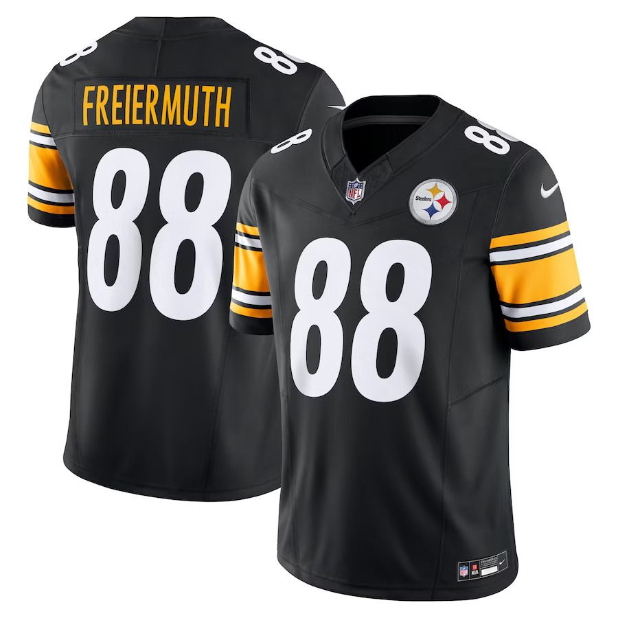 Men Pittsburgh Steelers #88 Pat Freiermuth Nike Black Vapor F.U.S.E. Limited NFL Jersey->women nfl jersey->Women Jersey